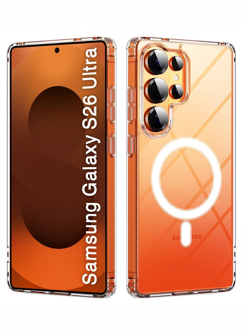 CATANES Magsafe Clear TPU Case for Samsung Galaxy S26 Ultra with Bumper Reinforced Corners -Shock Protection- Clear - Image 1